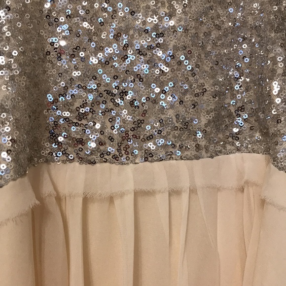 Dress with bead like bodice and chiffon skirt. NWT - Picture 3 of 5